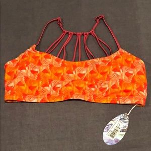 Prana swim top with adjustable straps